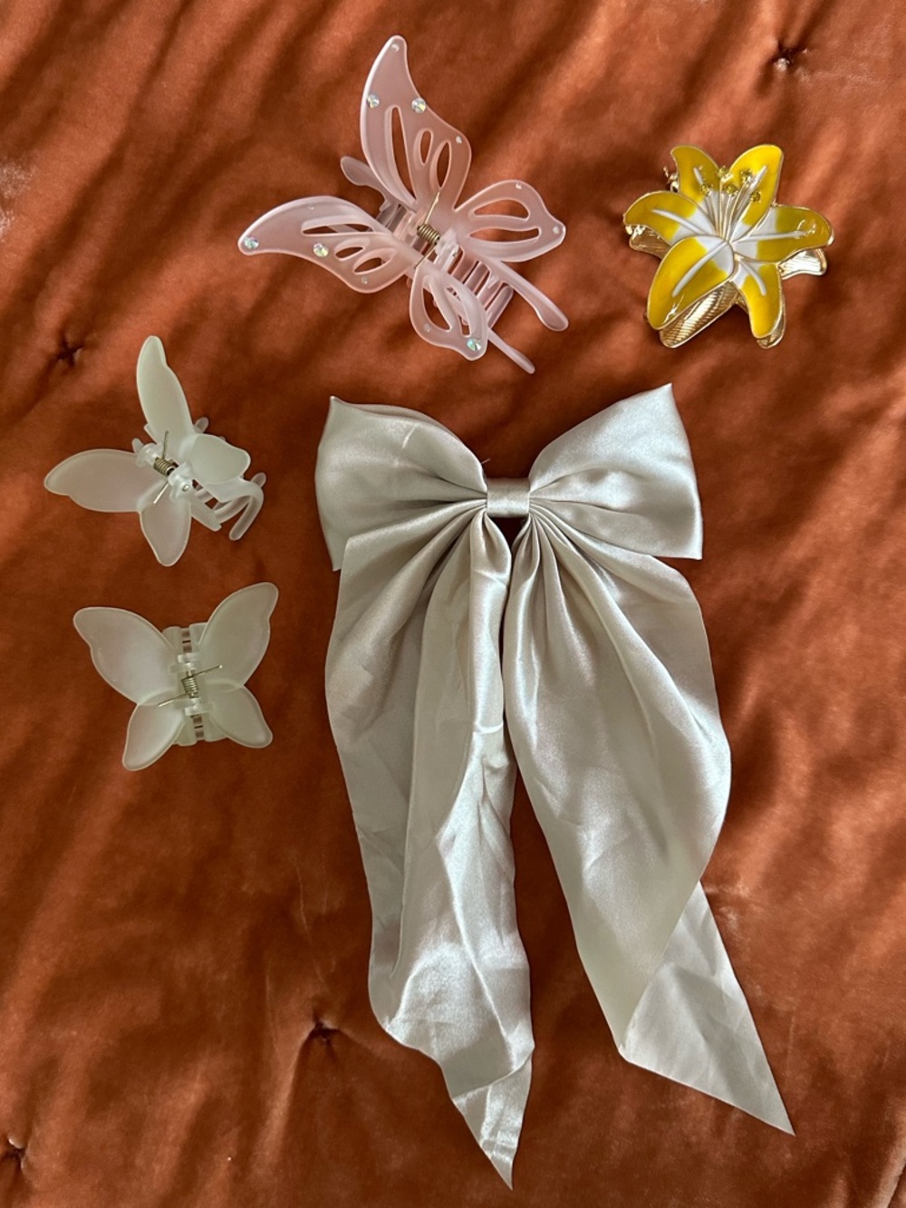 LOT Butterfly Hair Accessories ⋆𐦍.ೃ࿔*:･